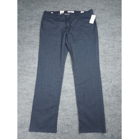 BRAX Cooper Fancy Pants Trousers Men's 40 x 32 Regular Gray Blue Stretch NWT